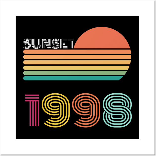 Sunset Retro Vintage 1998 Wall Art by Happysphinx